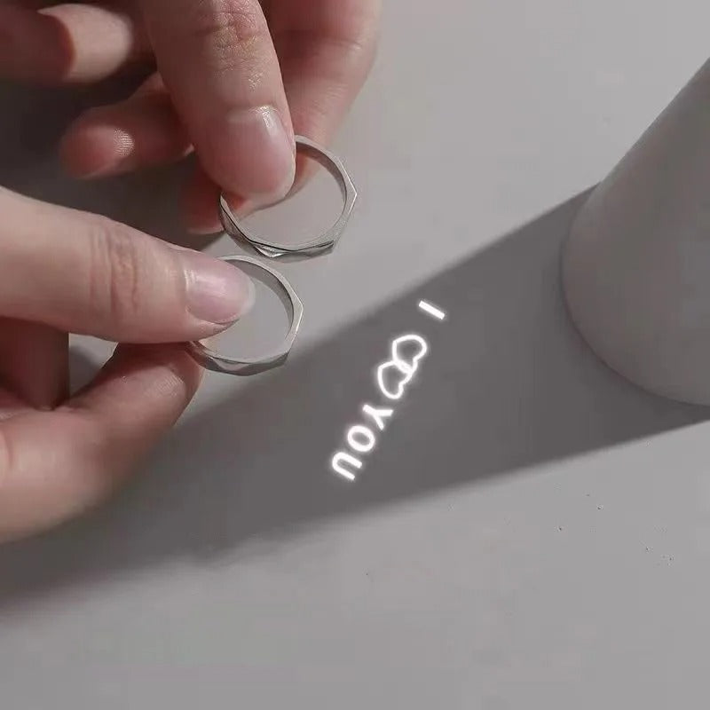 Light Sculpted "I Love You" Rings