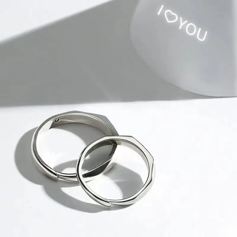 Light Sculpted "I Love You" Rings