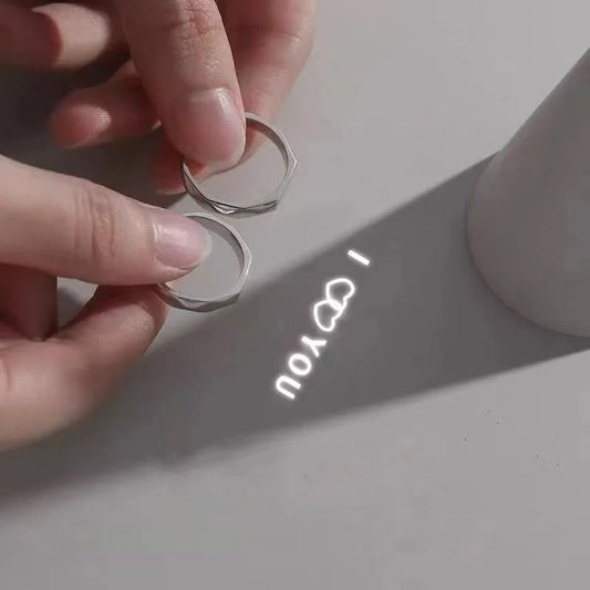 Light Sculpted "I Love You" Rings