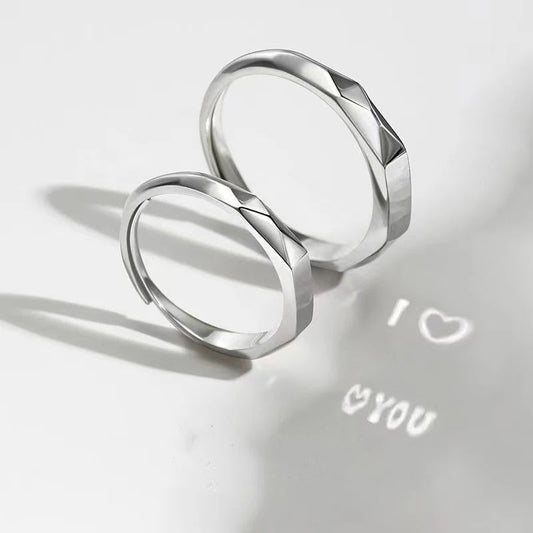 Light Sculpted "I Love You" Rings - Couple's Set